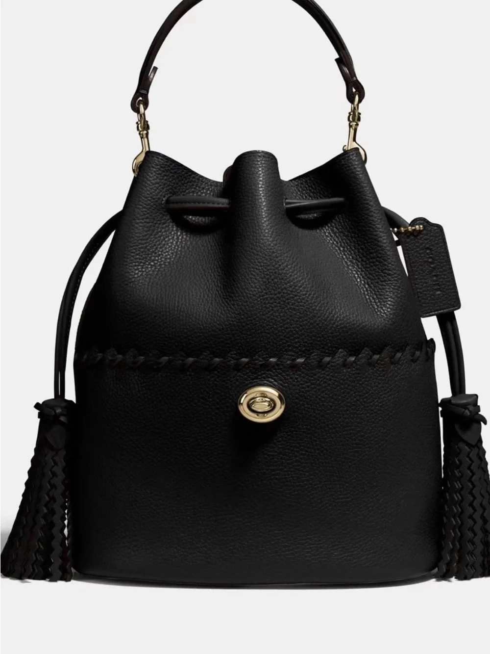 Coach Brand new Lora bucket bag with Gold-Tone Turnlock